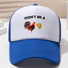 Outdoor Letter Printed Breathable Sports Peaked Cap for Fishing Cycling Hiking