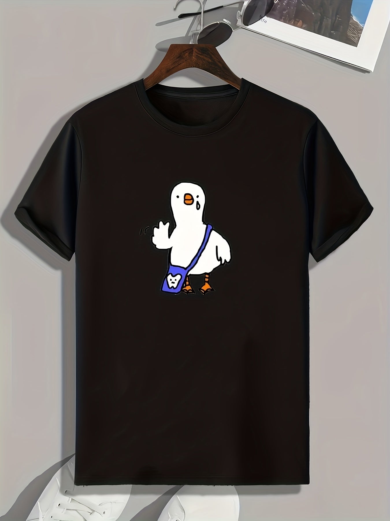 Goose Print Men's Graphic T shirt Casual Comfy Tees For Summer Mens Clothing