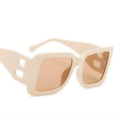 Vintage UV400 Large Square Sunglasses for Women Men