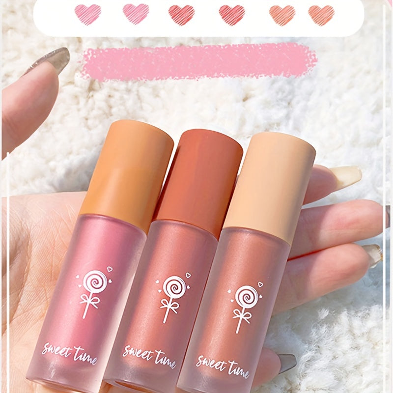 Velvet Matte Liquid Blush Set - Cherry Peach Tea Nude
