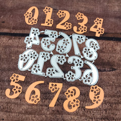 Floral Alphabets Numbers Cutting Die for DIY Craft