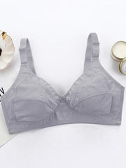 Wireless Full Cover Lace Plus Size Bra