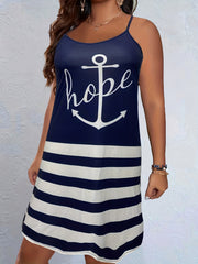 Anchor & Stripe Print Nightdress