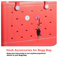 2pc Bag Charm Hooks for Outdoor Travel - Key Holder Button Accessory