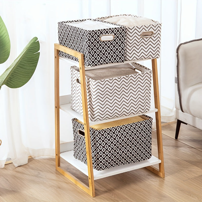 Portable Fabric Storage Box Folding Box Desktop Storage Basket