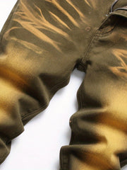 Boys Retro Denim Pants Straight Cut Jeans For Spring And Autumn