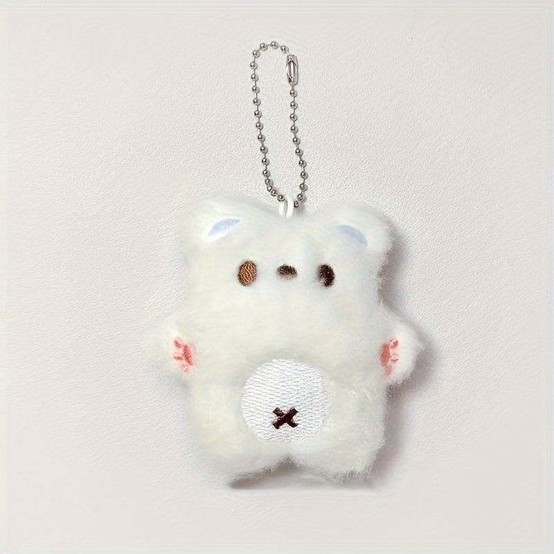 Cartoon Squeaky Bear Keychain Small Doll Key Chain Pendant Ornament