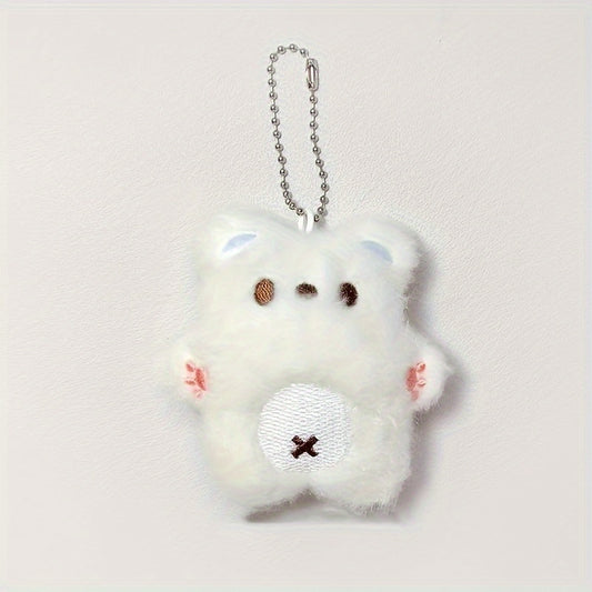 Cartoon Squeaky Bear Keychain Small Doll Key Chain Pendant Ornament