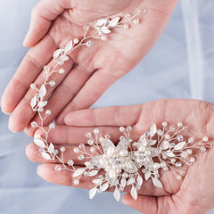 Bridal Pearl Comb Hair Vine Wedding Pearl Comb Hair Comb
