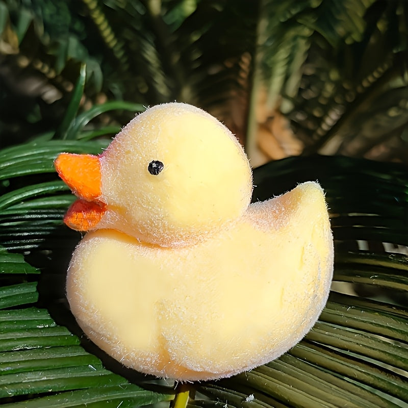 Squishy Duck Squeeze Toy Plush Yellow Duck Soft Fidget Toy for Adults & Kids