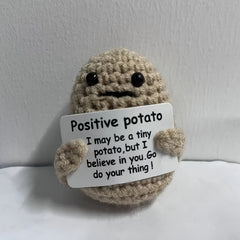 1pc Hand-woven Doll Positive Energy Potato Decoration Card