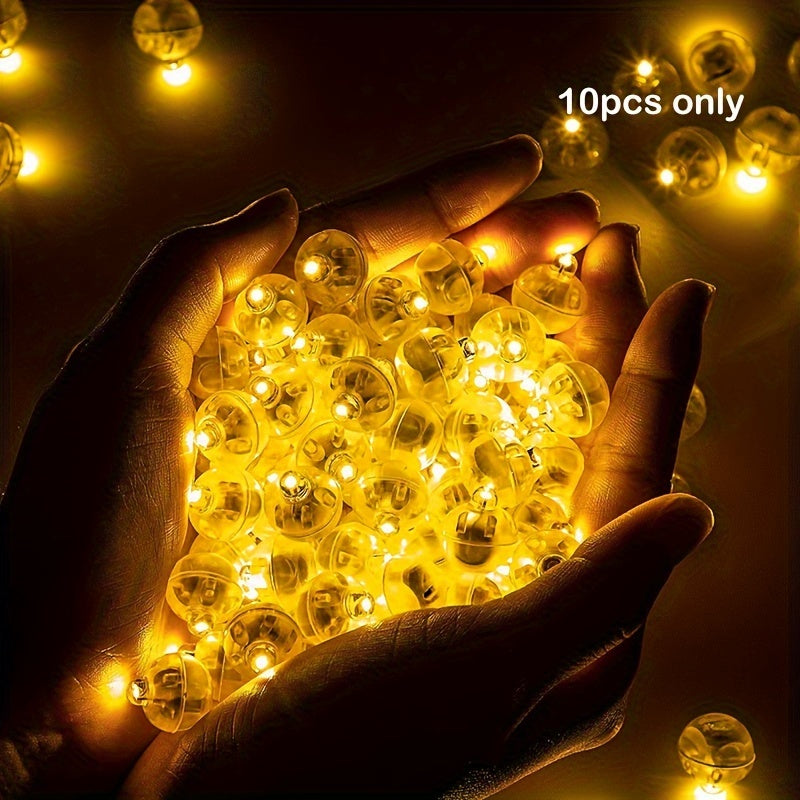 10pcs Multicolor LED Balloon Light Rainbow Mini Ball Light For Party Event