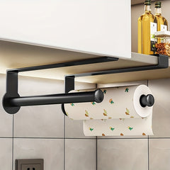 Under Cabinet Kitchen Tissue Rack Metal Roll Holder