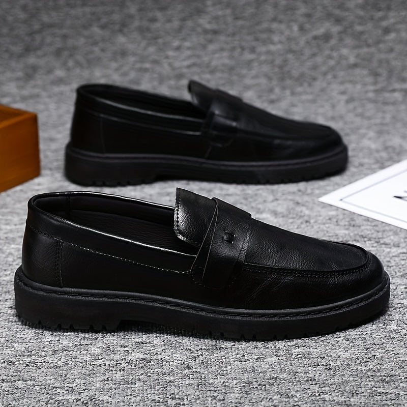 Men's Leather Loafer Shoes Lightweight Dress Shoes