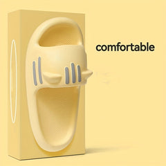 Women's Cat PVC Slides Soft Sole Quick Drying Bathroom Shoes