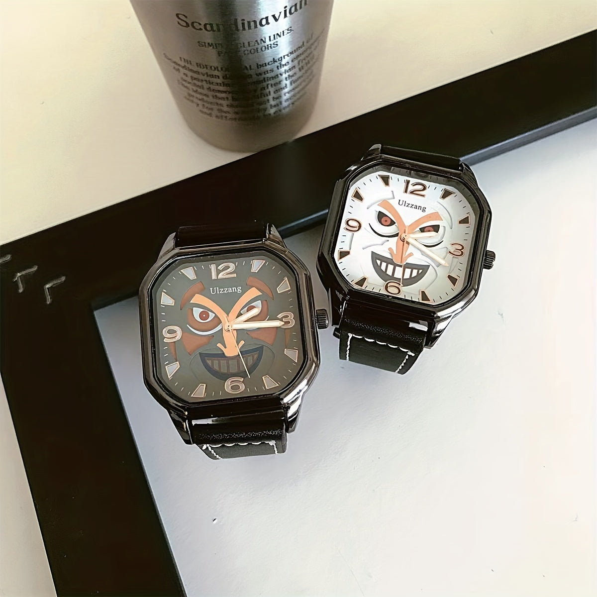 Creative Clown Series Square Wrist Watch
