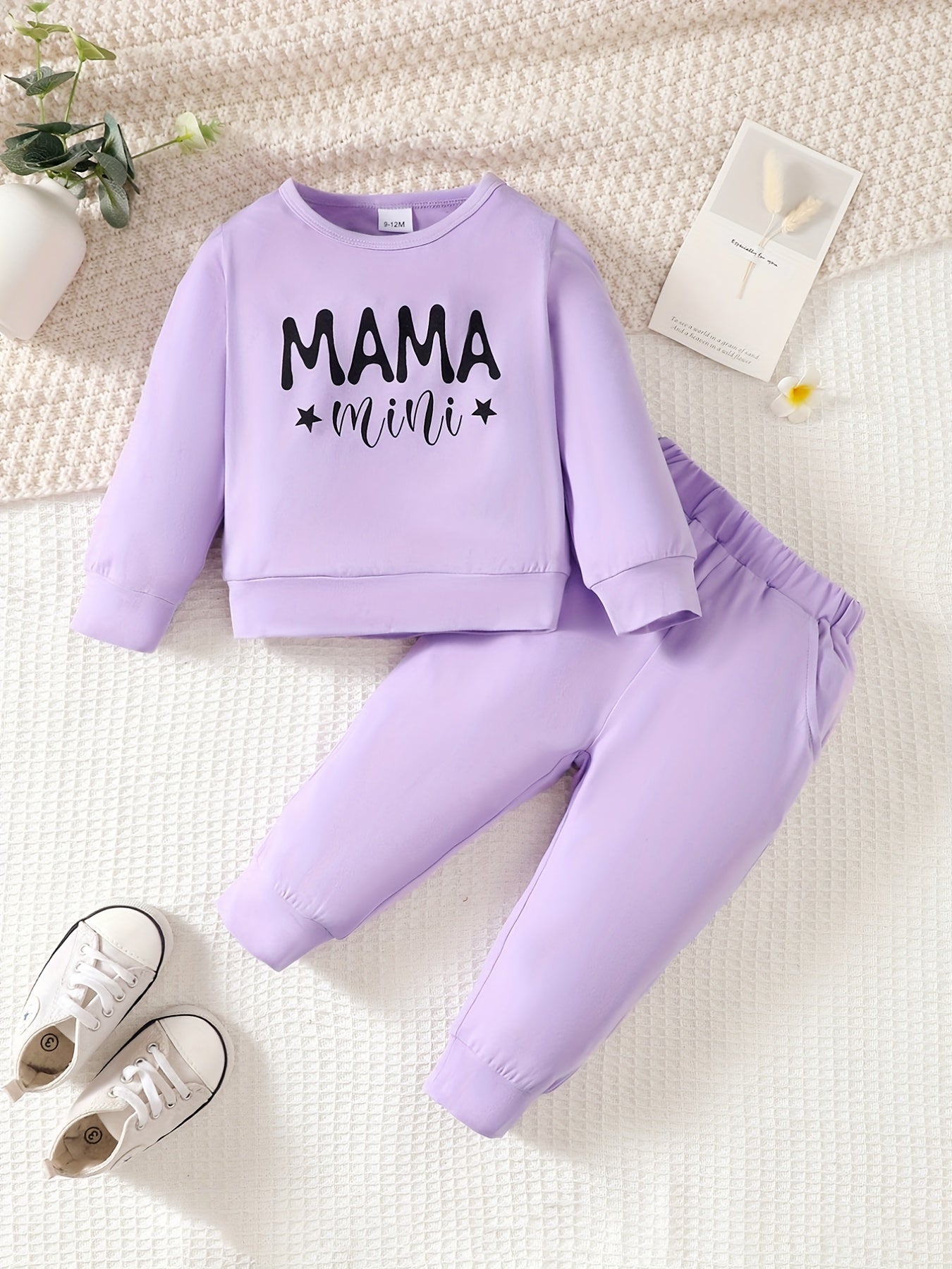 Mama's Mini Long Sleeve Top Pants Set