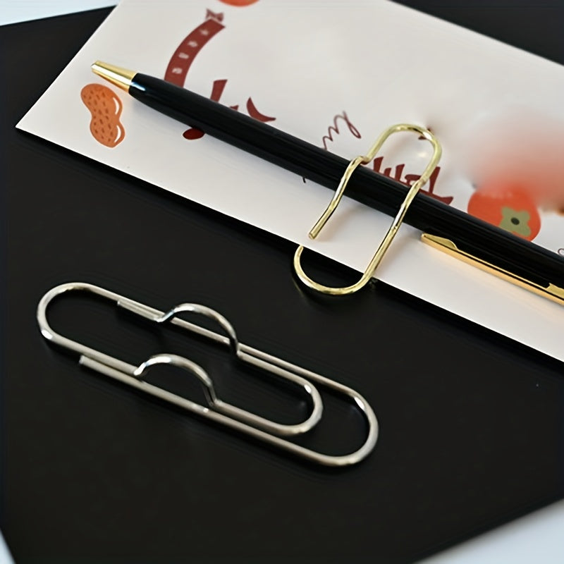 10pcs Metal Pen Clips Notebook Accessories Paper Clip Easy Carry Pen Holder