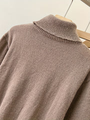 Geo Pattern Turtle Neck Pullover Sweater Long Sleeve Women's Clothing