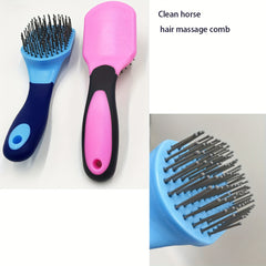 1pc Horse Hair Comb Non slip Horse Tail Comb Cleaning Brush
