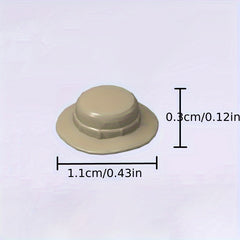 12pcs Mini Building Block Fisherman's hat Set DIY Dressing Toys