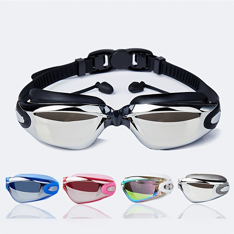 Waterproof Myopia Swimming Goggles Anti Fog Glasses Earplugs Diving Swim
