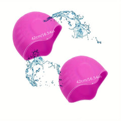 2pcs Silicone Ear Protection Waterproof Swimming Cap for Water Sports