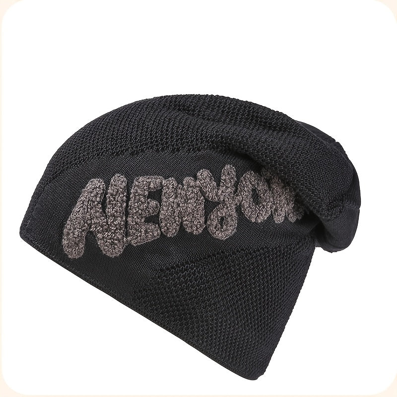 Plush Wool Knitted Hat for Men