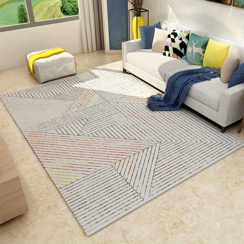 Modern Stylish Area Rug Soft & Comfortable Non Slip Carpet for Living Room