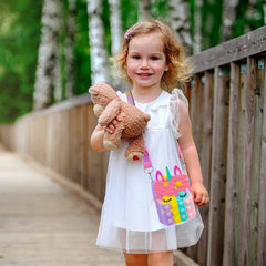 Unicorn Coin Purse for Girls - Silicone Toys for Children