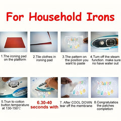Wild Moon Washable Heat Transfer Sticker for Clothing