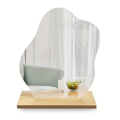 Cloud Shape Irregular Mirror Acrylic Vanity Mirror Frameless Wavy Mirrors