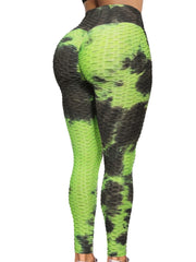 Tie Dye Butt Lifting Leggings High Waisted Tummy Control Yoga Pants