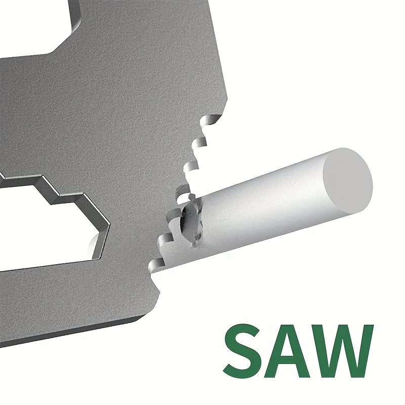 Metal Buckle With Bottle Opener Ruler Saw Screwdriver Multitool