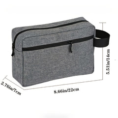Small Travel Toiletry Bag with Zipper and Handle