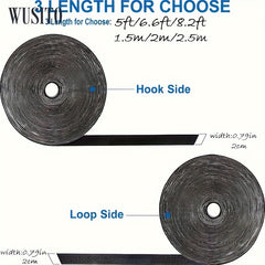Hook And Loop Tape Sticky Back Fastener Roll 2.01 Cm Nylon Self Adhesive