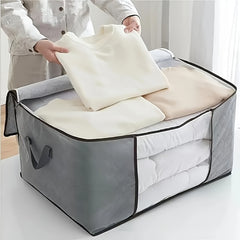 Large Capacity Folding Clothes Storage Bag with Window & Handles
