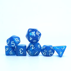 7pcs Monochrome Style Mini Dice Set for Role Playing Games