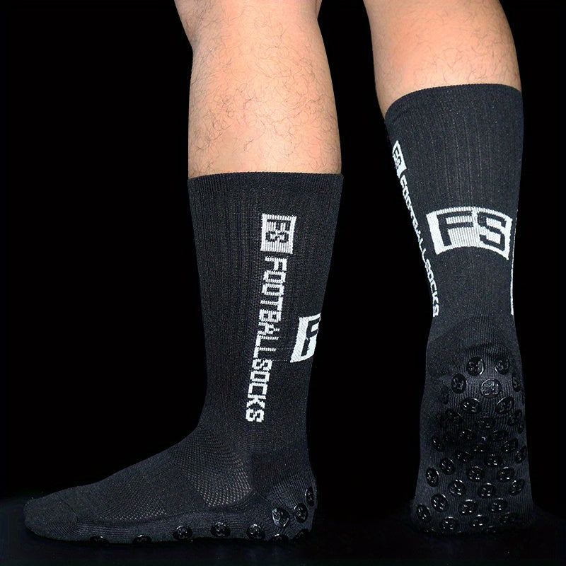Thick Padded Football Socks Non-slip Bottom Breathable Crew Training Socks