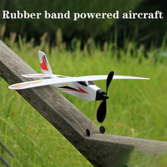 Rubber Band Powered Model Glider DIY Airplane