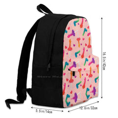 Colourful Lollipop Pattern Travel Laptop School Backpack Bag