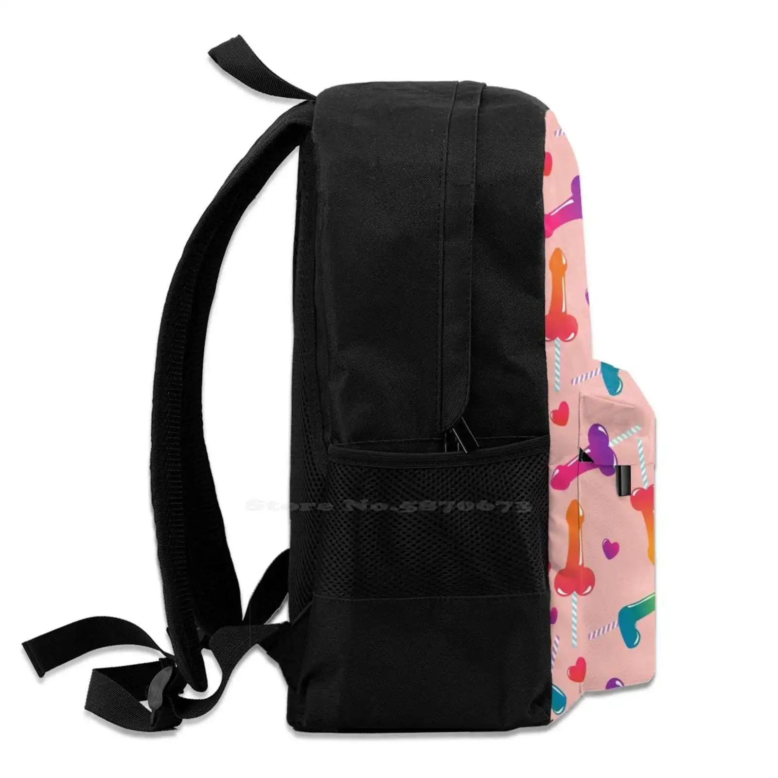 Colourful Lollipop Pattern Travel Laptop School Backpack Bag