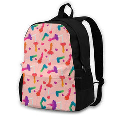 Colourful Lollipop Pattern Travel Laptop School Backpack Bag