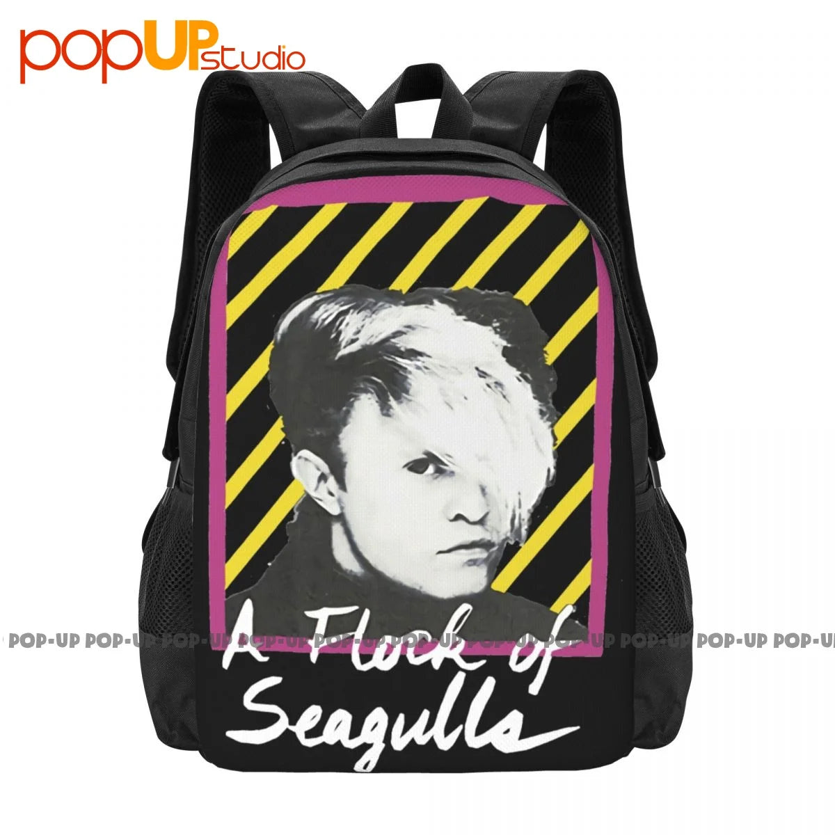 Seagulls Neon Backpack Large Capacity Vintage Shopping Bag