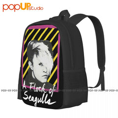 Seagulls Neon Backpack Large Capacity Vintage Shopping Bag