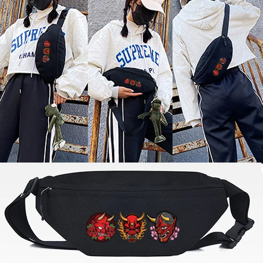 Monster Print Waist Bag Crossbody Shoulder Bags