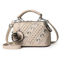 Roses Handbag PU Large Capacity Platinum Bag