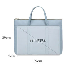 Waterproof A4 Document Bag Laptop Briefcases for Office Travel