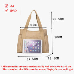 Big Canvas Tote Bag for Women Casual Shoulder Handbag School Teen Ladies