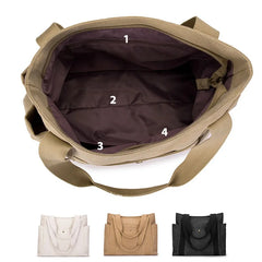 Big Canvas Tote Bag for Women Casual Shoulder Handbag School Teen Ladies